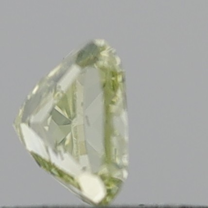 0.58 Carat Cushion Modified Brilliant Fancy Yellow VVS2