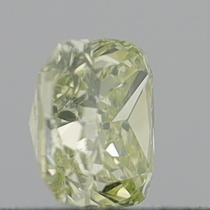 0.58 Carat Cushion Modified Brilliant Fancy Yellow VVS2