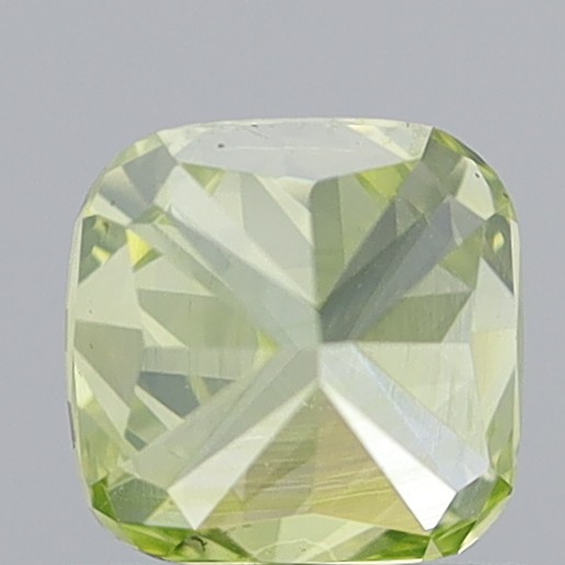 1.20 Carat Cushion Brilliant Fancy Intense Greenish Yellow VVS1