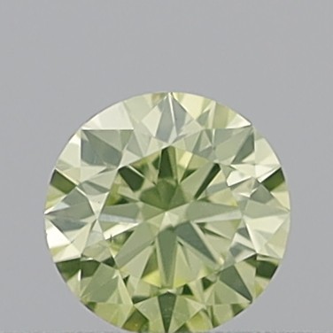 0.23 Carat Round Brilliant Fancy Greenish Yellow VS2