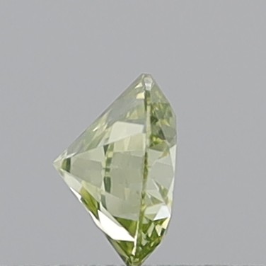 0.23 Carat Round Brilliant Fancy Greenish Yellow VS2