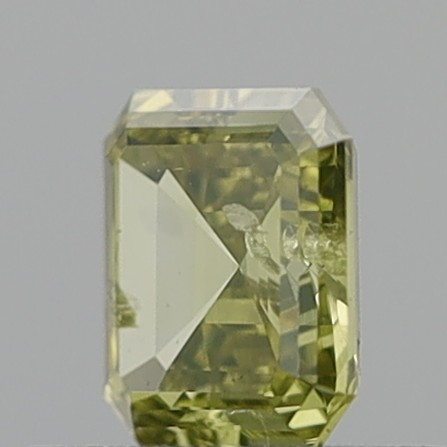 0.59 Carat Emerald Square Fancy Brownish Yellow SI2