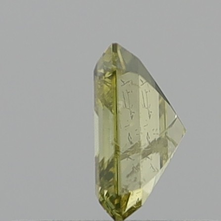 0.59 Carat Emerald Square Fancy Brownish Yellow SI2