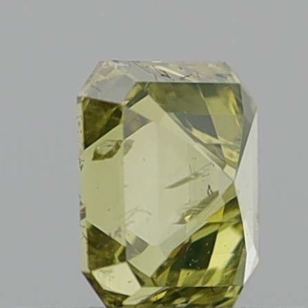 0.59 Carat Emerald Square Fancy Brownish Yellow SI2