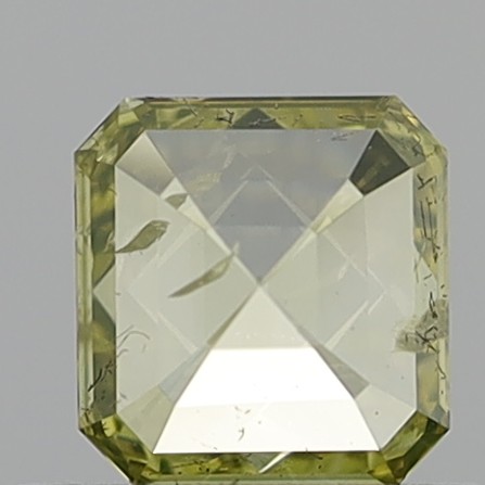 0.59 Carat Emerald Square Fancy Brownish Yellow SI2