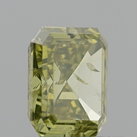 0.59 Carat Emerald Square Fancy Brownish Yellow SI2