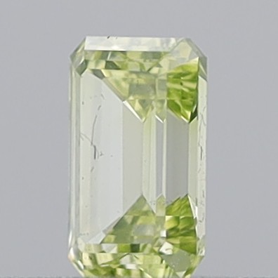 0.35 Carat Emerald Step Cut Fancy Light Greenish Yellow VS1