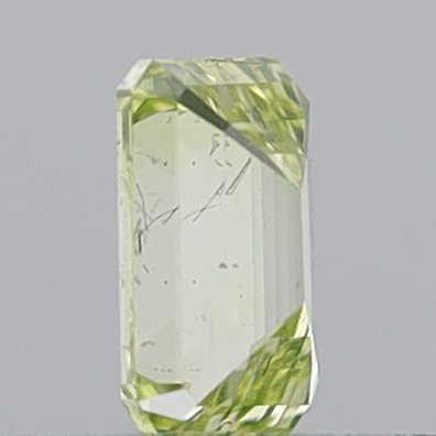 0.35 Carat Emerald Step Cut Fancy Light Greenish Yellow VS1