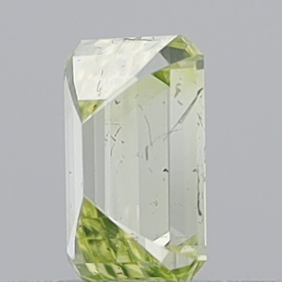 0.35 Carat Emerald Step Cut Fancy Light Greenish Yellow VS1