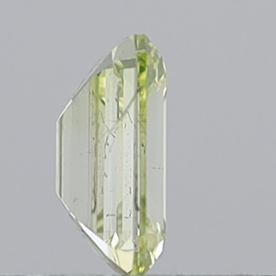 0.35 Carat Emerald Step Cut Fancy Light Greenish Yellow VS1
