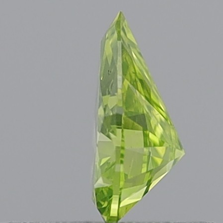 0.37 Carat Pear Brilliant Fancy Intense Greenish Yellow VS2