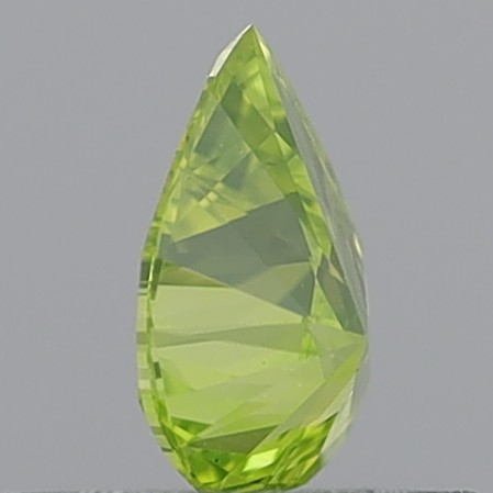0.37 Carat Pear Brilliant Fancy Intense Greenish Yellow VS2