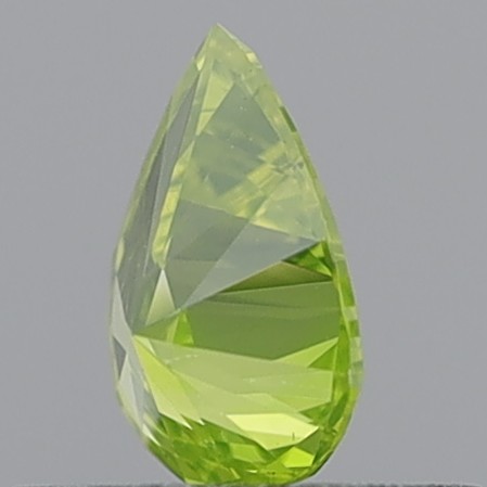 0.37 Carat Pear Brilliant Fancy Intense Greenish Yellow VS2