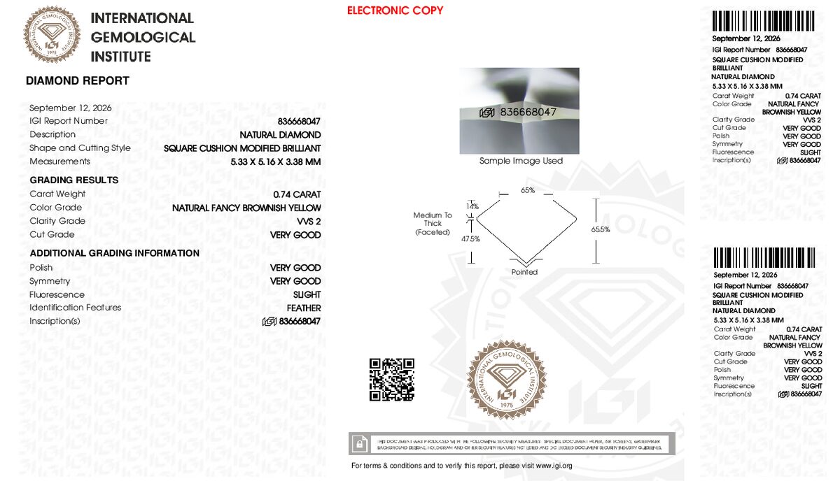 View certificate