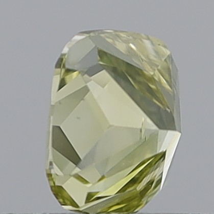 0.57 Carat Cushion Modified Brilliant Fancy Brownish Yellow VVS1