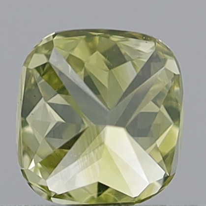0.57 Carat Cushion Modified Brilliant Fancy Brownish Yellow VVS1
