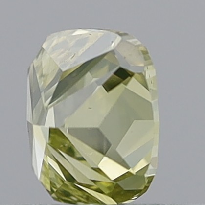 0.57 Carat Cushion Modified Brilliant Fancy Brownish Yellow VVS1