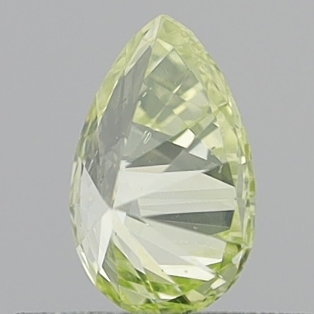 0.42 Carat Pear Brilliant Natural Fancy Yellow SI1