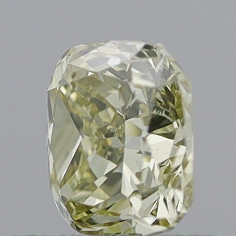 0.67 Carat Cushion Modified Brilliant Natural Fancy Light Brownish Yellow SI2