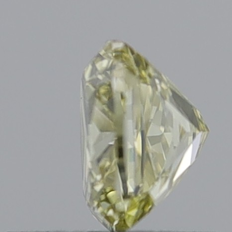 0.67 Carat Cushion Modified Brilliant Natural Fancy Light Brownish Yellow SI2