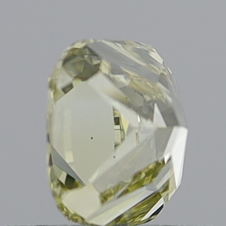0.67 Carat Cushion Modified Brilliant Natural Fancy Light Brownish Yellow SI2