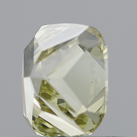 0.67 Carat Cushion Modified Brilliant Natural Fancy Light Brownish Yellow SI2