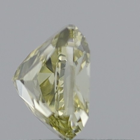 0.67 Carat Cushion Modified Brilliant Natural Fancy Light Brownish Yellow SI2