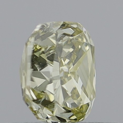 0.67 Carat Cushion Modified Brilliant Natural Fancy Light Brownish Yellow SI2