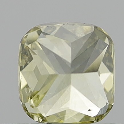 0.57 Carat Cushion Modified Brilliant Fancy Brownish Yellow SI1