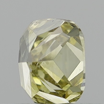0.57 Carat Cushion Modified Brilliant Fancy Brownish Yellow SI1