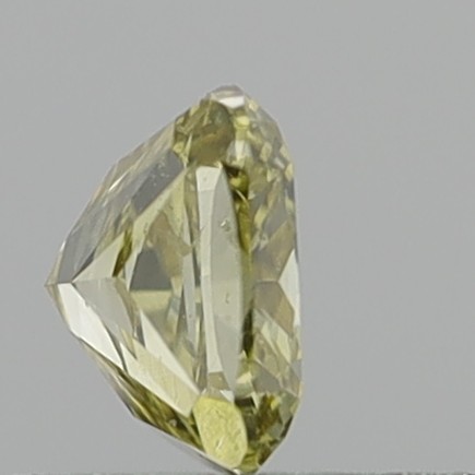 0.57 Carat Cushion Modified Brilliant Fancy Brownish Yellow SI1