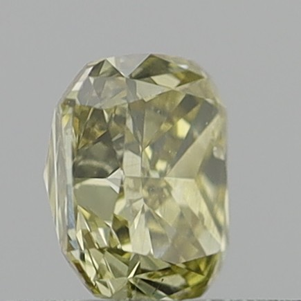 0.57 Carat Cushion Modified Brilliant Fancy Brownish Yellow SI1