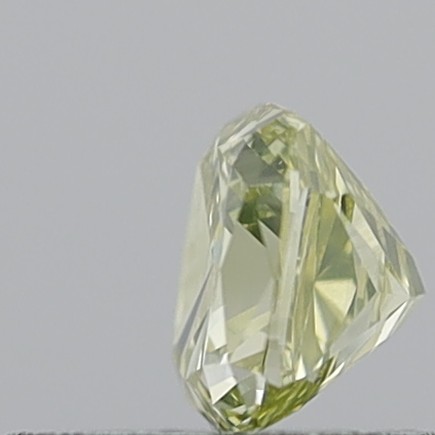 0.55 Carat Cushion Modified Brilliant Fancy Light Yellow VVS1