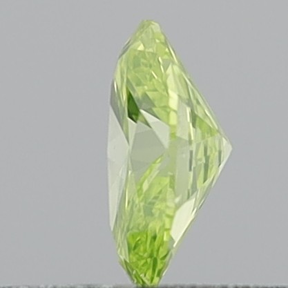 0.29 Carat Oval Brilliant Natural Fancy Intense Greenish Yellow SI1