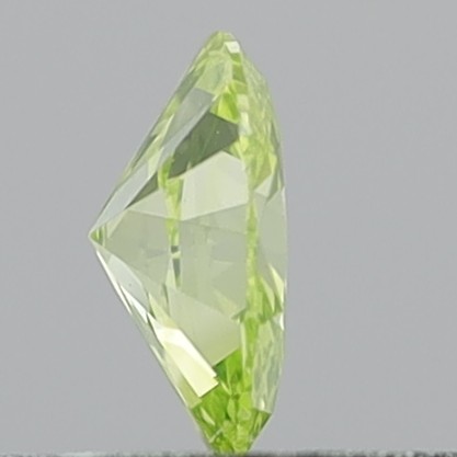 0.29 Carat Oval Brilliant Natural Fancy Intense Greenish Yellow SI1
