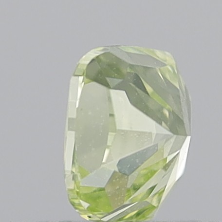 0.67 Carat Cushion Modified Brilliant Natural Fancy Greenish Yellow VS1