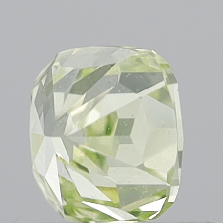 0.67 Carat Cushion Modified Brilliant Natural Fancy Greenish Yellow VS1