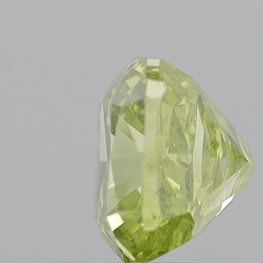 1.10 Carat Cushion Modified Brilliant Natural Fancy Greenish Yellow I1