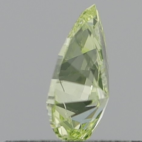 0.33 Carat Pear Brilliant Natural Fancy Intense Greenish Yellow I1
