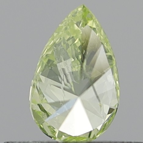 0.33 Carat Pear Brilliant Natural Fancy Intense Greenish Yellow I1