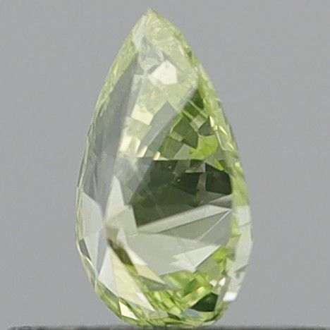 0.33 Carat Pear Brilliant Natural Fancy Intense Greenish Yellow I1
