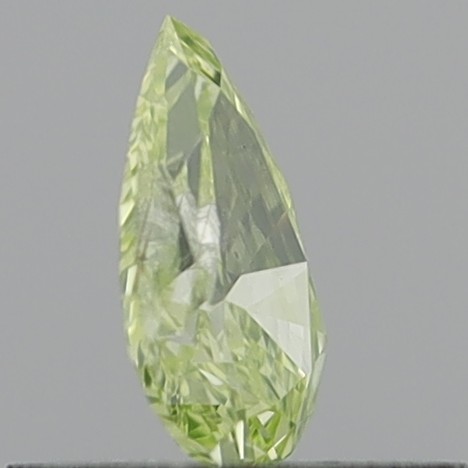 0.33 Carat Pear Brilliant Natural Fancy Intense Greenish Yellow I1