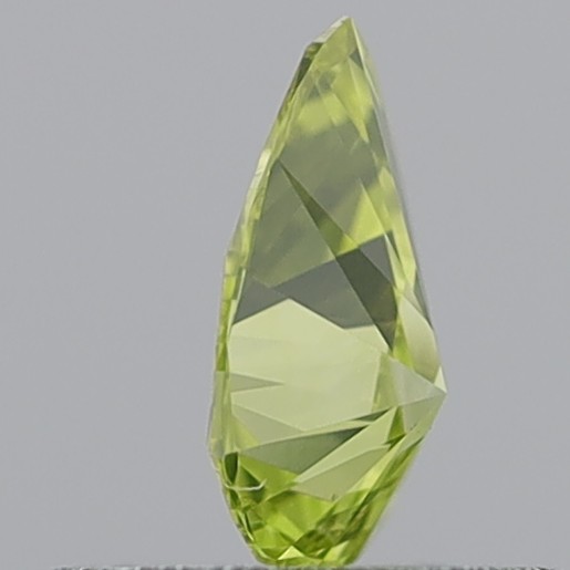 0.38 Carat Pear Brilliant Natural Fancy Intense Yellow VVS2