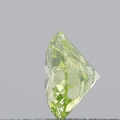 0.24 Carat Round Brilliant Natural Fancy Intense Greenish Yellow I1