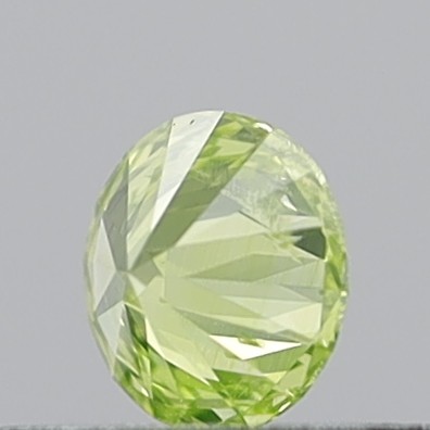 0.24 Carat Round Brilliant Natural Fancy Intense Greenish Yellow I1