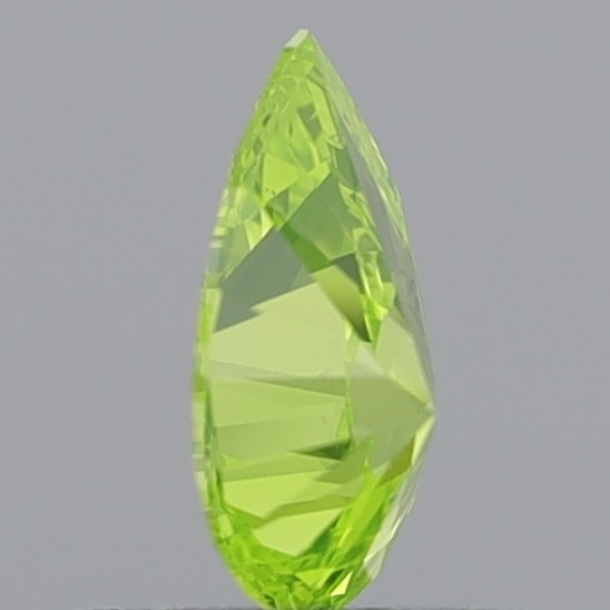 0.63 Carat Round Brilliant Natural Fancy Vivid Greenish Yellow VS2