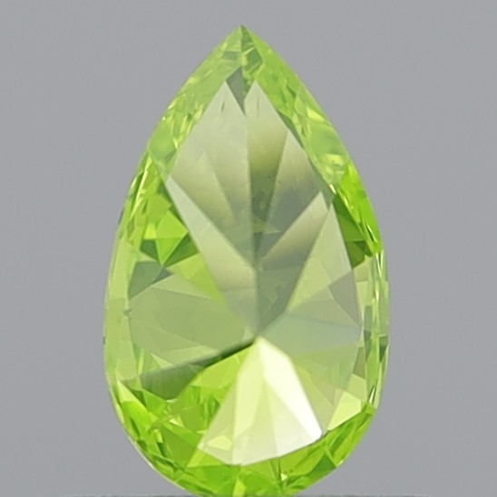 0.63 Carat Round Brilliant Natural Fancy Vivid Greenish Yellow VS2