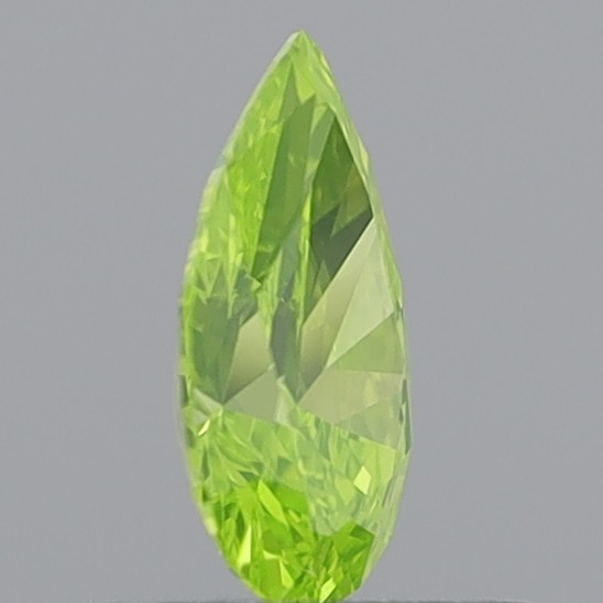 0.63 Carat Round Brilliant Natural Fancy Vivid Greenish Yellow VS2